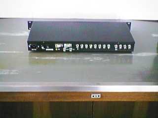 Video crosspoint switcher VRS-8x4 - back panel view