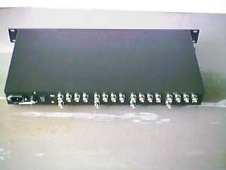 Video distribution amplifier 4xDAV-1x4 - back panel view